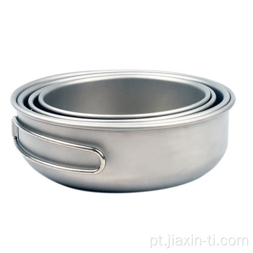 Conjunto de talheres Titanium Bowl Conjunto de talheres de piquenique para acampamento